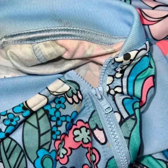 Girls size lg (14) adidas colorful jacket pre owned - Picture 5 of 11